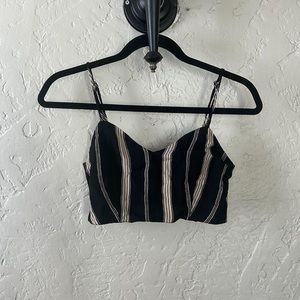 Reformation Stripe Crop Top